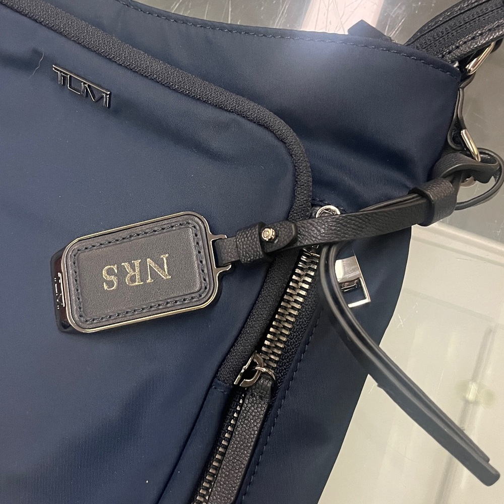 TUMI Dark Blue Messenger Bag - Picture 7 of 8